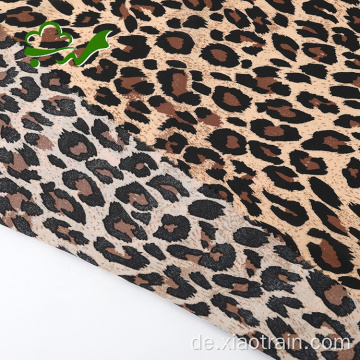75D-Chiffon-Polyester-Krepp-Gewebe mit Leopardenmuster